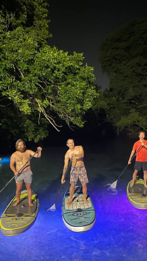 Giant Glow Paddle Boarding the Springs