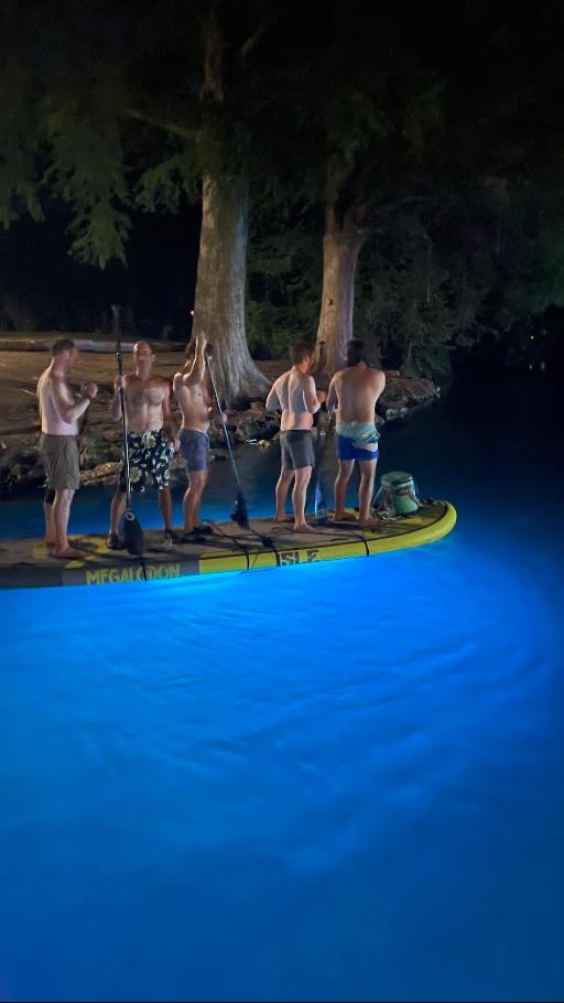 Giant Glow Paddle Boarding the Springs
