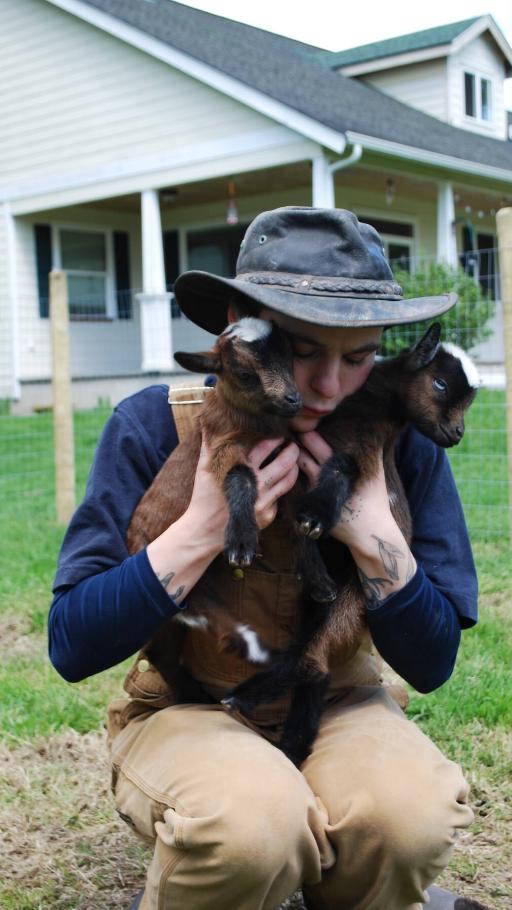 Baby Goat Snuggles and Playtime