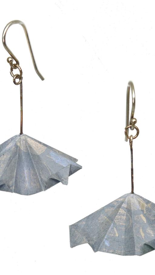 Create a pair of Origami Earrings with local artisan paper