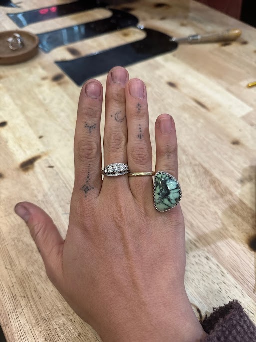 Date Night Hand Making Rings