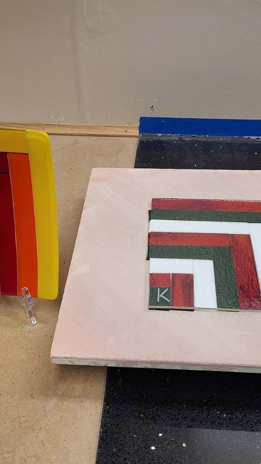 Create a beautiful Fused Glass dish in stunning colors 